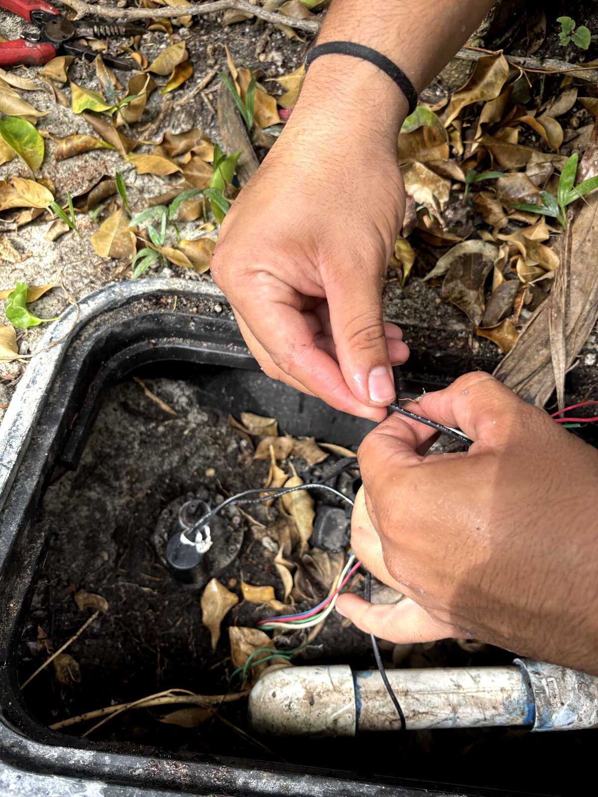 solenoid valve wiring repair — zone not turning on diagnosed and fixed in Miami